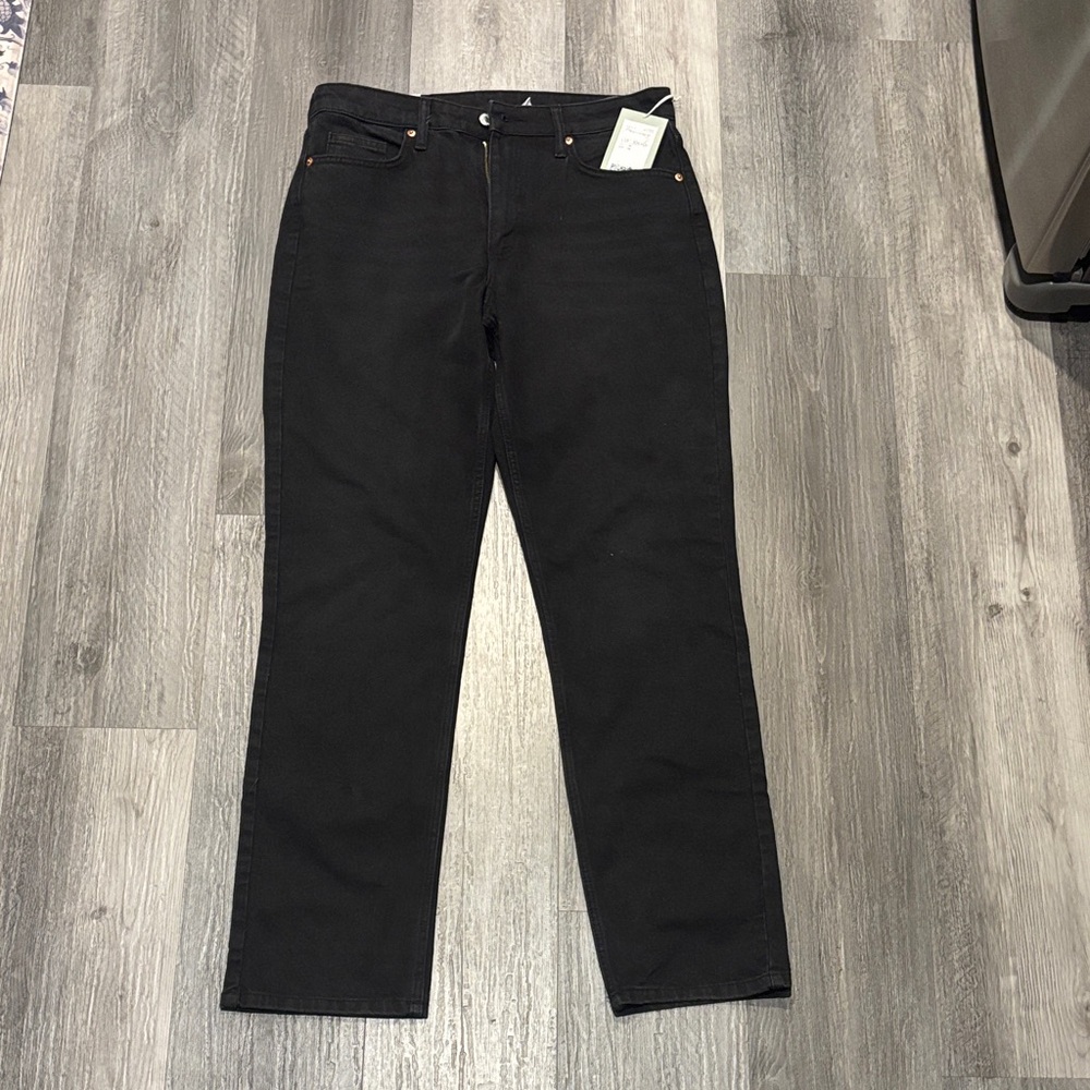 H&M Black Jeans- Vintage Straight High Waisted Denim